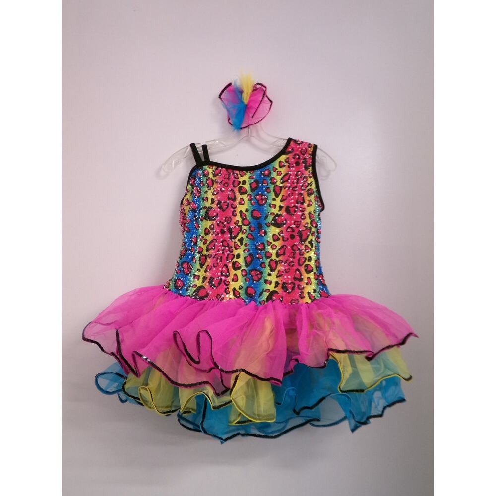 Dance Costume XXLC Pink Art Stone 2110 Jazz Tap Clogging Musical Theater